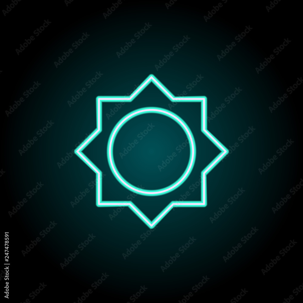 Brightness sign icon. Elements of Image in neon style icons. Simple icon for websites, web design, mobile app, info graphics Brightness sign icon. Elements of Image in neon style icons. Simple icon for websites, web design, mobile app, info graphics