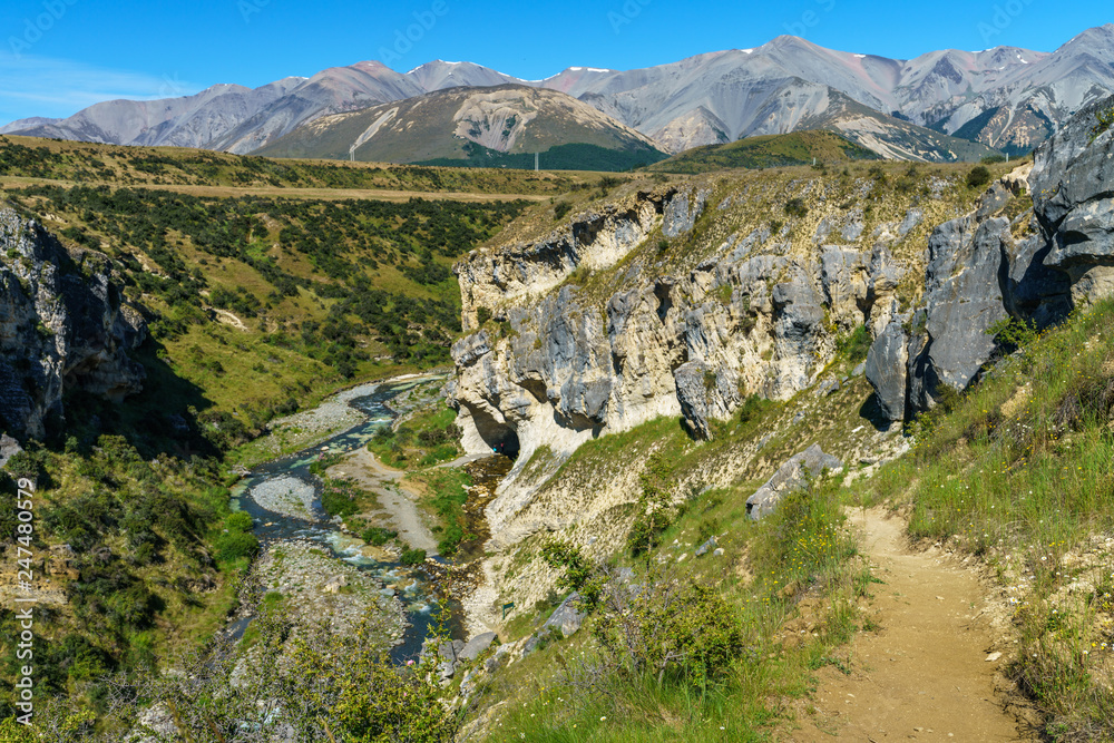 Obraz premium cave stream scenic reserve, arthurs pass, new zealand 7