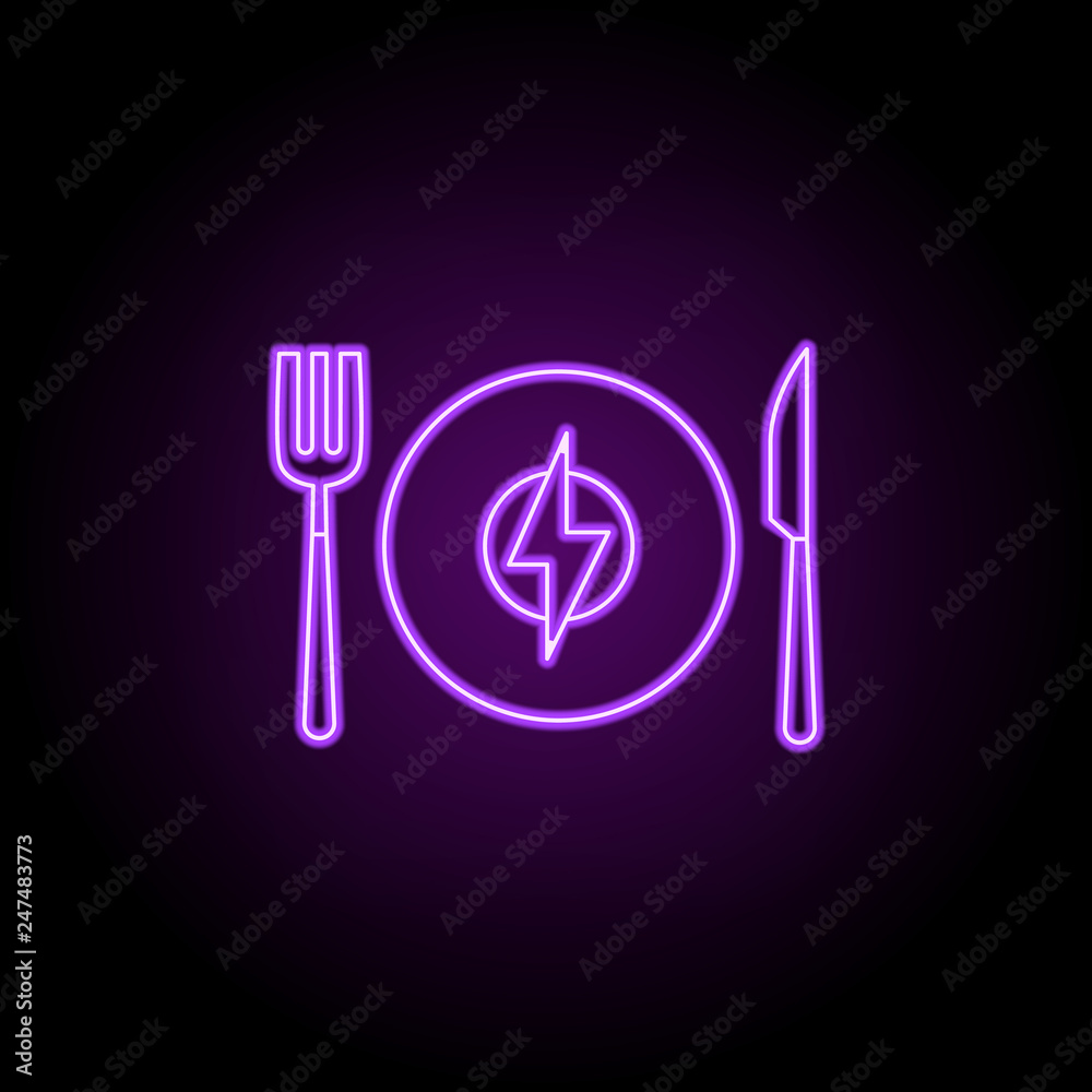 energy consumption outline icon. Elements of Ecology in neon style icons. Simple icon for websites, web design, mobile app, info graphics energy consumption outline icon. Elements of Ecology in neon style icons. Simple icon for websites, web design, mobile app, info graphics