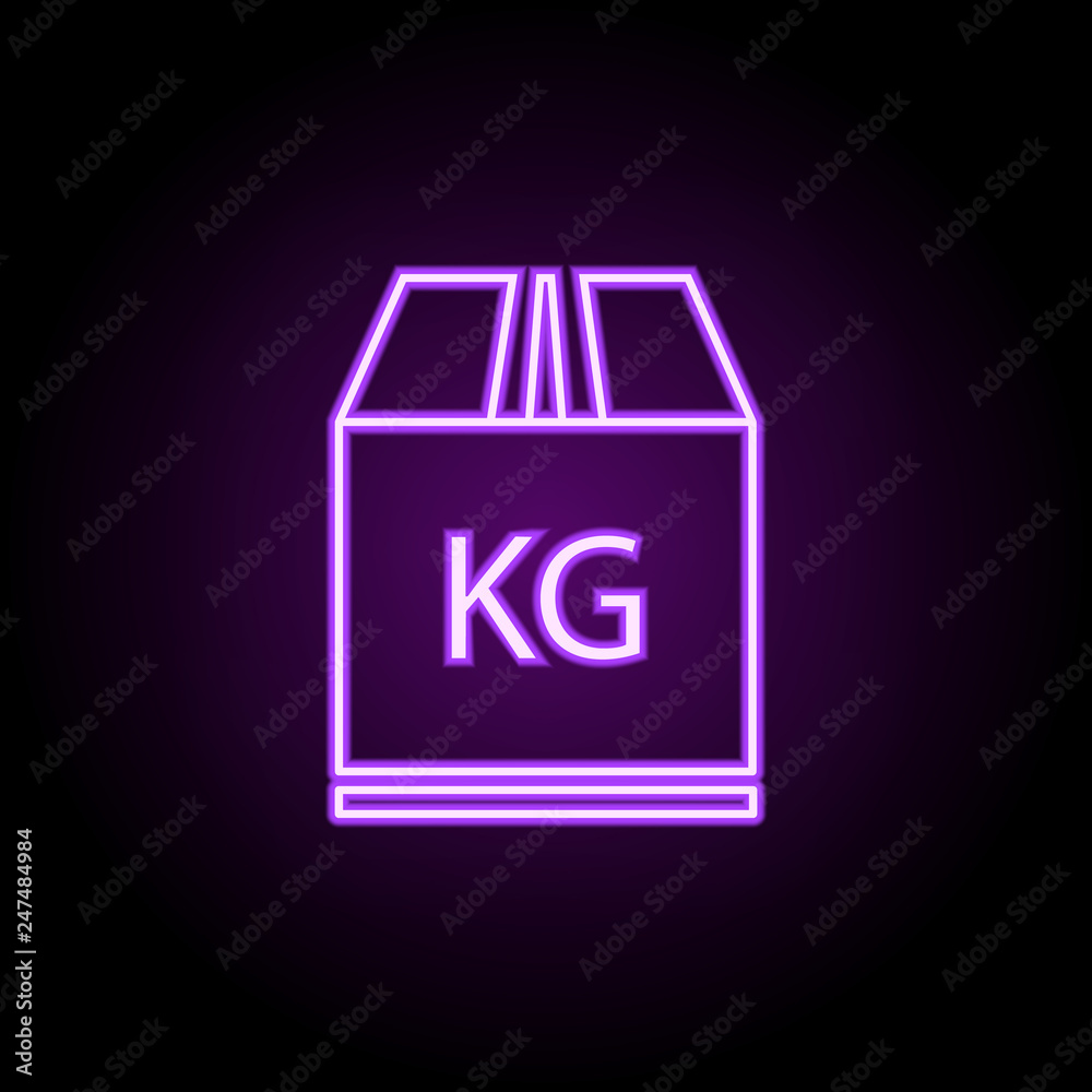 parcel weight outline icon. Elements of Cargo logistic in neon style icons. Simple icon for websites, web design, mobile app, info graphics parcel weight outline icon. Elements of Cargo logistic in neon style icons. Simple icon for websites, web design, mobile app, info graphics