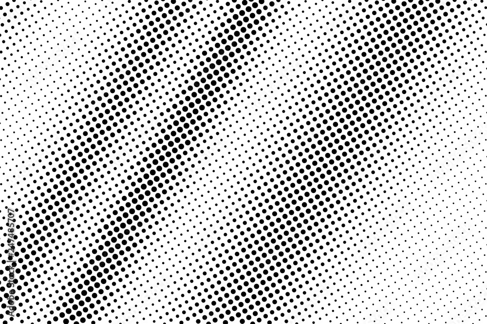 Black and white halftone vector texture. Contrast dotted gradient. Rough dotwork surface for vintage effect Black and white halftone vector texture. Contrast dotted gradient. Rough dotwork surface for vintage effect