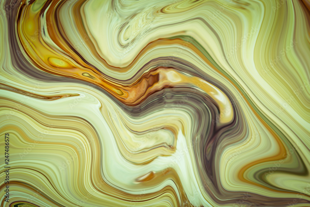 Marble ink colorful. Green marble pattern texture abstract background. can be used for background or wallpaper