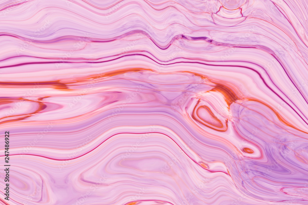 Marble ink colorful. pink marble pattern texture abstract background. can be used for background or wallpaper