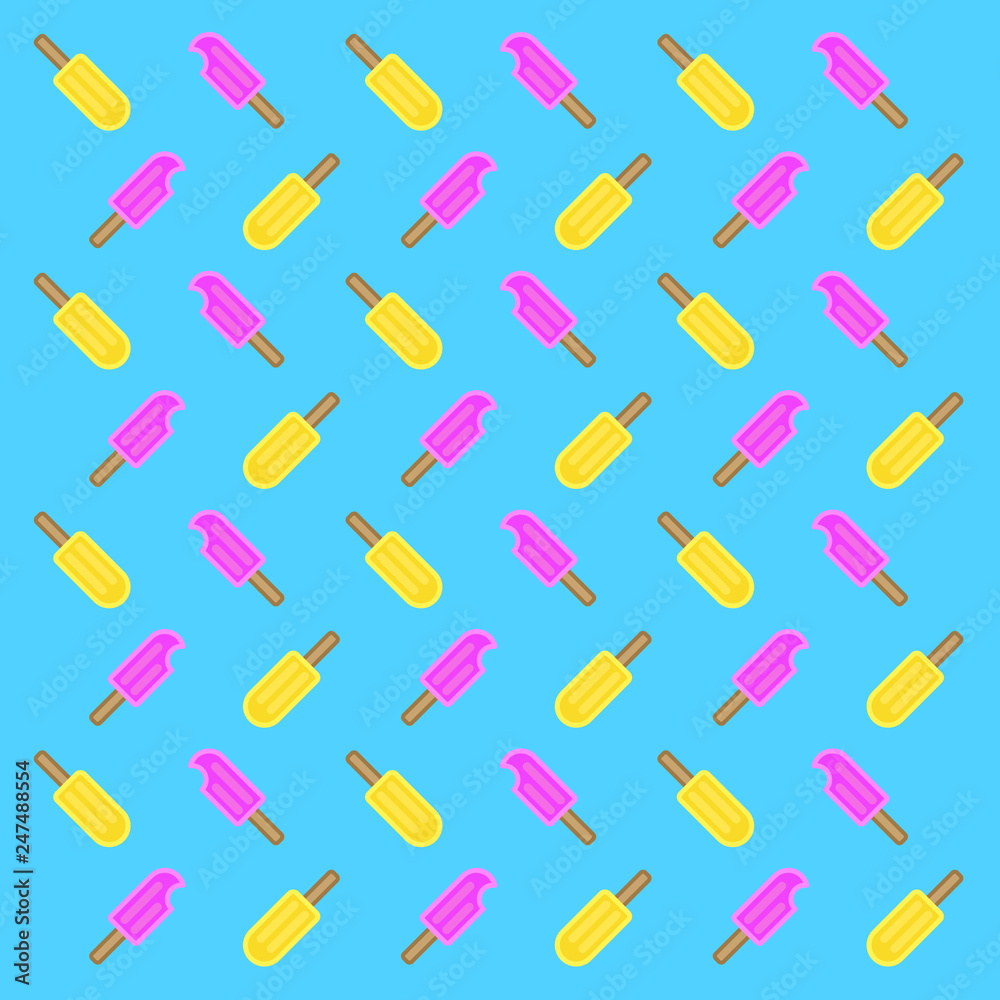 Colorful popsicle pattern Colorful popsicle pattern