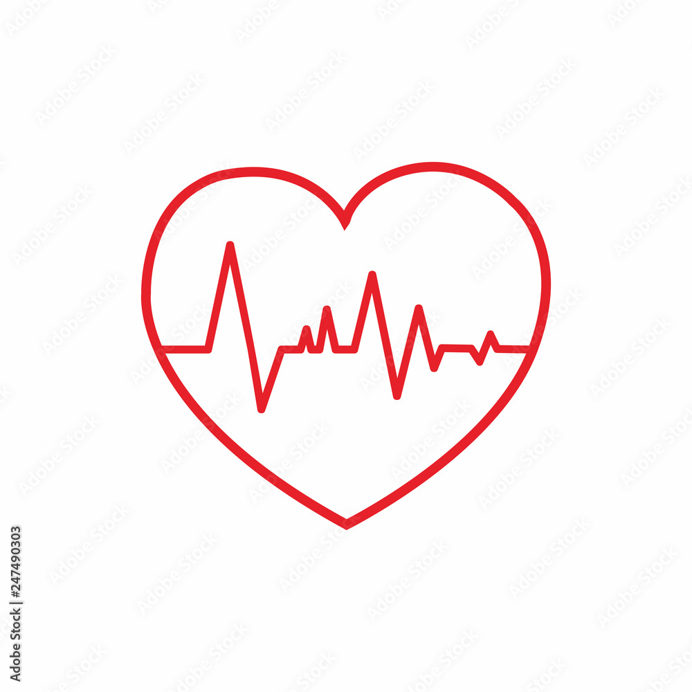 heart pulse icon vector illustration heart pulse icon vector illustration