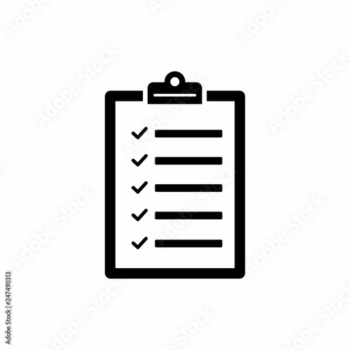 Clipboard icon Symbol vector