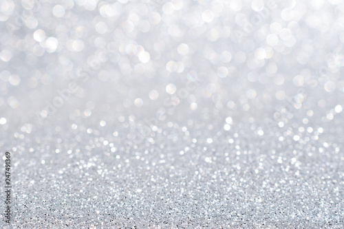 silver glitter abstract background 