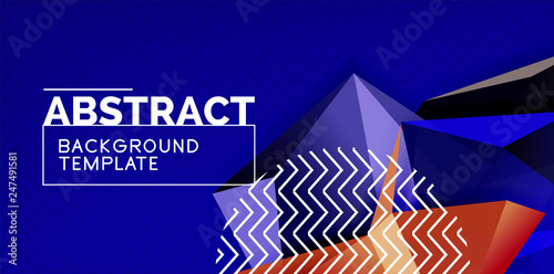 Triangular low poly background design