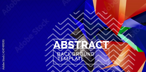 Triangular low poly background design