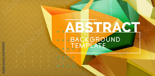 Triangular low poly background design