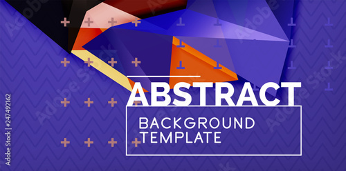 Triangular low poly background design