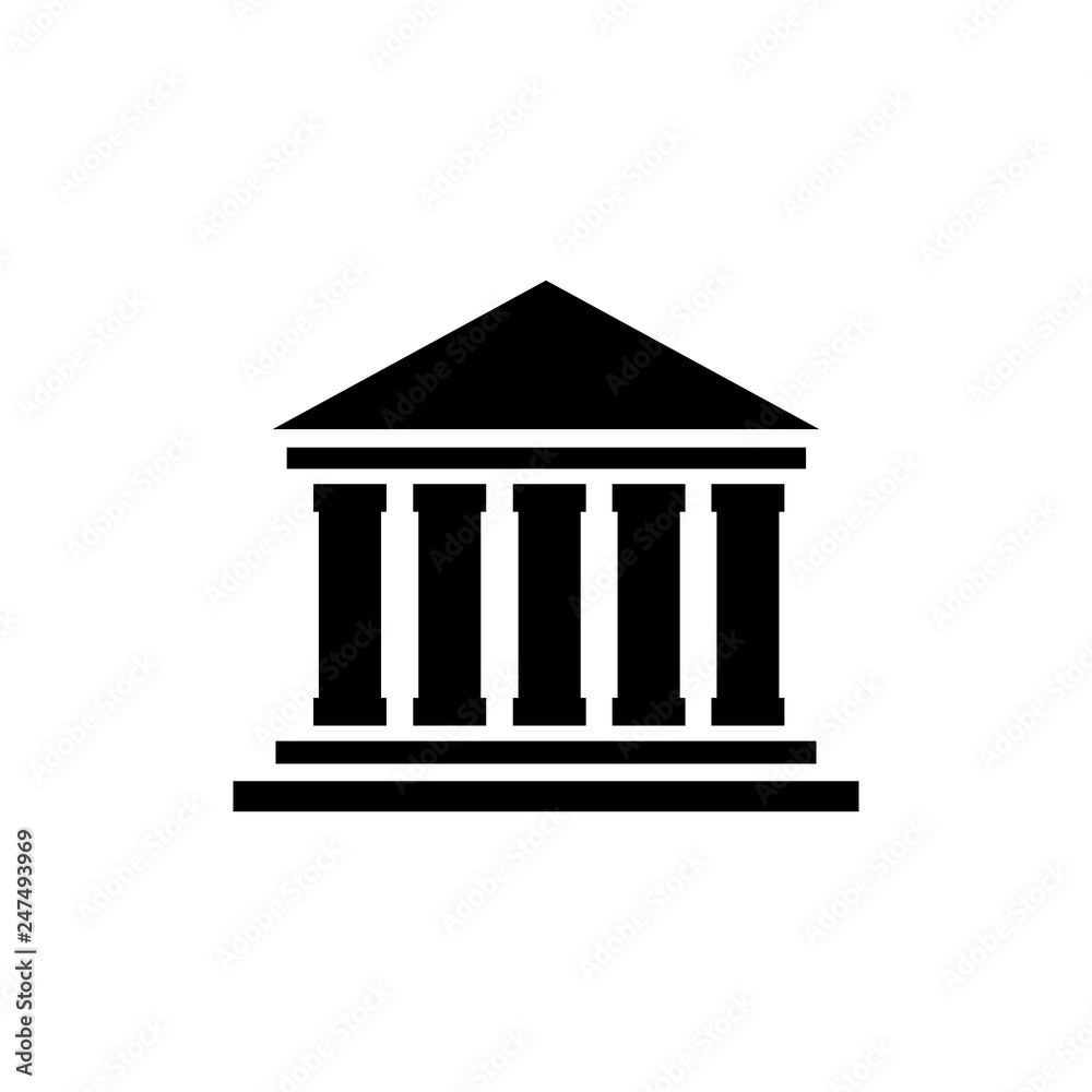 Court Building icon vector Court Building icon vector