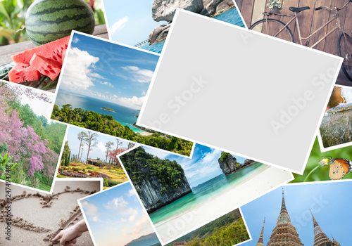 Blank postcards on Travel