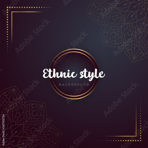 Gold background with mandala