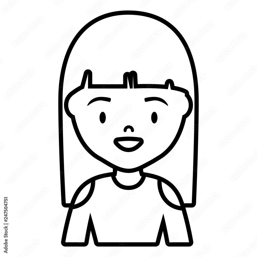 cute and little girl character cute and little girl character