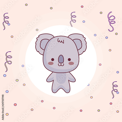 cute and little koala character