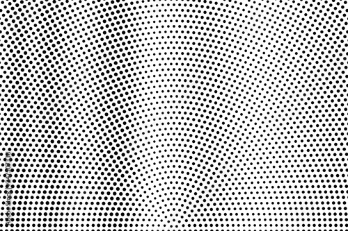Black on white halftone vector texture. Sparse perforated surface. Grunge dotwork gradient. Digital pop art background