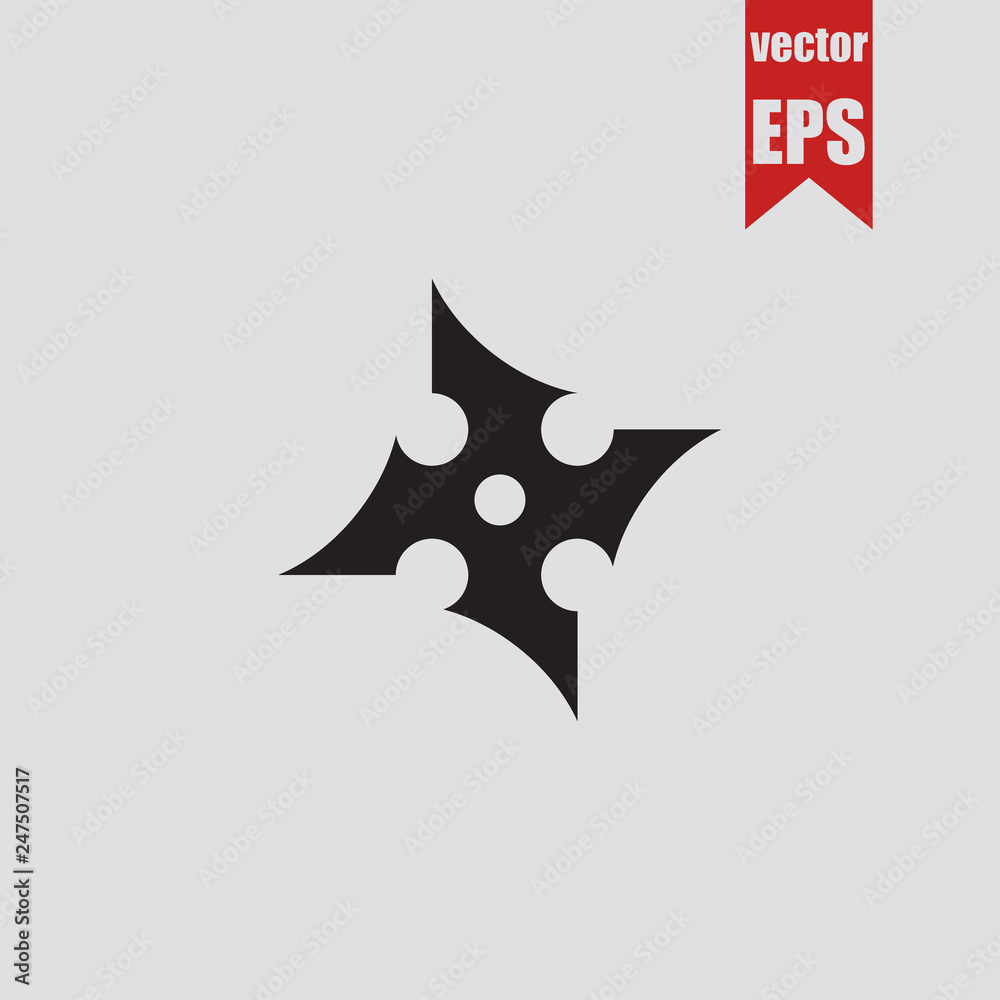 Shuriken icon.Vector illustration. Shuriken icon.Vector illustration.