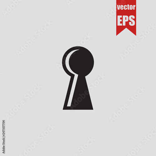 Keyhole icon.Vector illustration.	