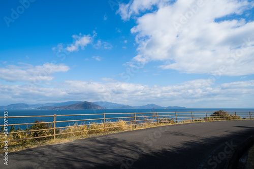 瀬戸内海 香川県さぬき市から小豆島方面を撮影