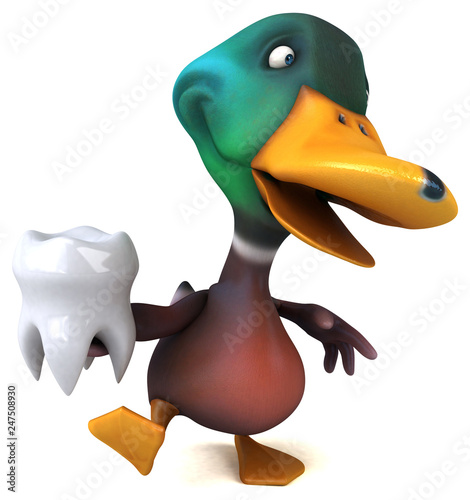 Fun duck - 3D Illustration © Julien Tromeur