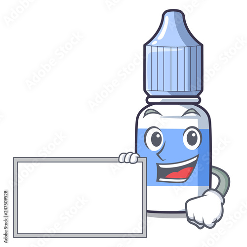 With board eye drops small bottle of character