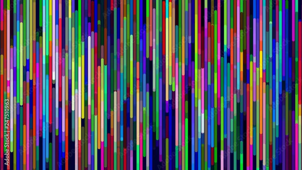 Abstract rainbow colors random moving block background. The movement dynamic animation of colorful lines for music. 4K loop animation. Abstract rainbow colors random moving block background. The movement dynamic animation of colorful lines for music. 4K loop animation.