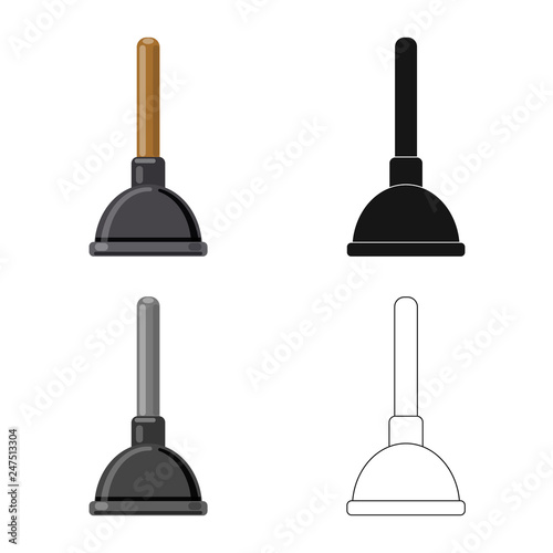 Vector design of cleaning and service sign. Collection of cleaning and household vector icon for stock.