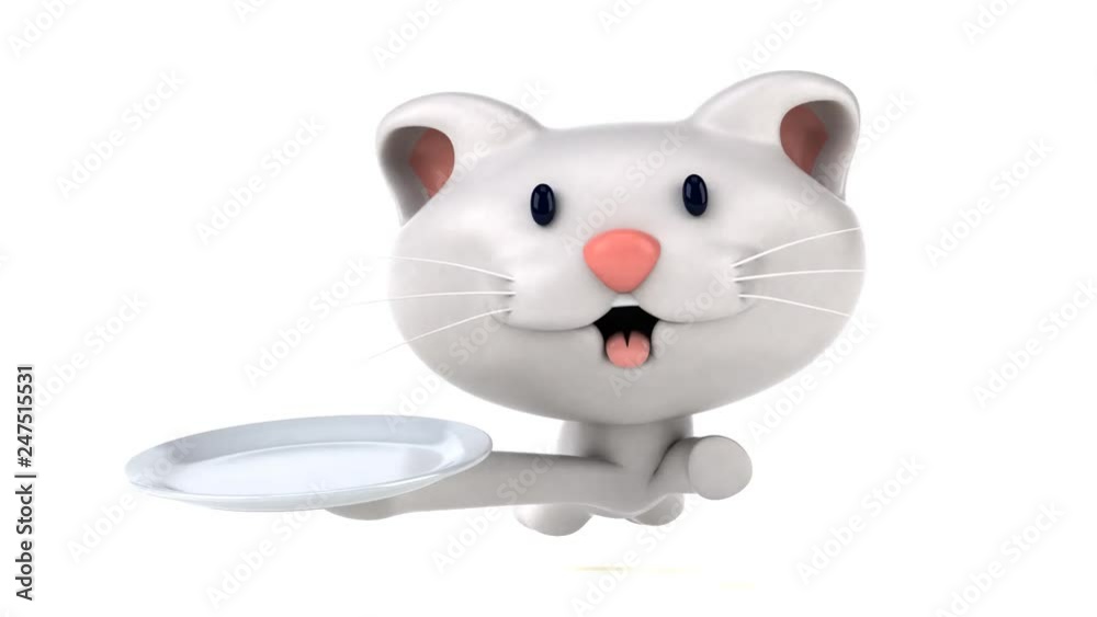 Fun cat running - 3D Animation