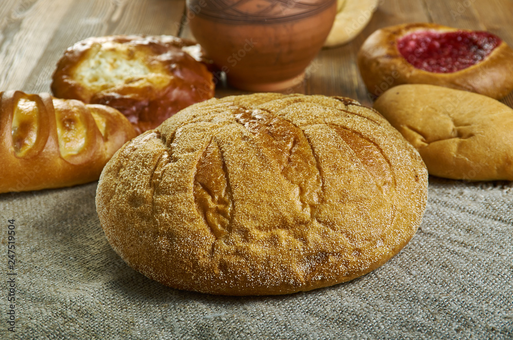 Naklejka premium Russian Rustic rye bread