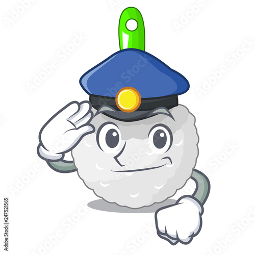 Police toilet brush in the character shape