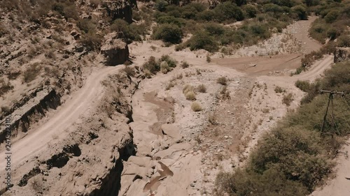 Aerial, Mountain Ranges Around Belen, Argentina photo