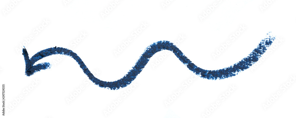 Dark blue pencil drawings are isolated on white paper Stock Photo ...