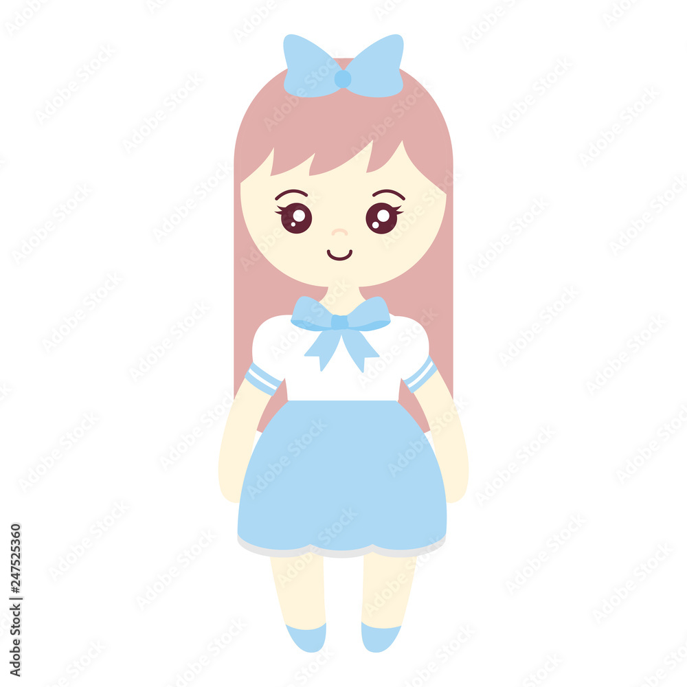 cute and little girl character cute and little girl character