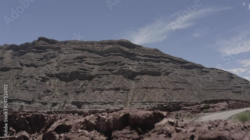 Aerial, Gorge At Valle De La Luna, Argentina photo