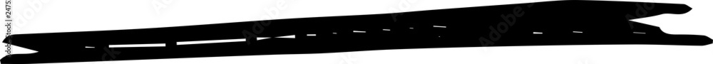 Black analog line drawn by handwriting Black analog line drawn by handwriting