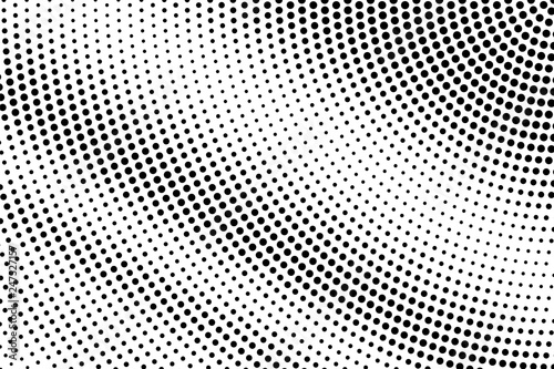 Black on white grunge halftone vector. Digital dotted texture. Grunge dotwork gradient. Monochrome halftone