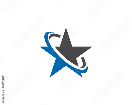star logo template vector icon illustration design 