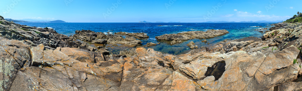 Atlantic rocky coast (Galicia, Spain).