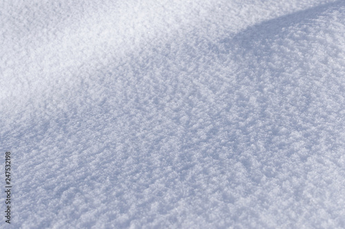 texture of snow close up