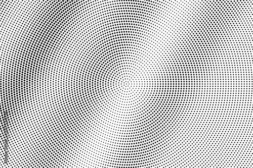 Black on white micro halftone texture. Dotted vector background. Diagonal dotwork gradient. Monochrome halftone overlay