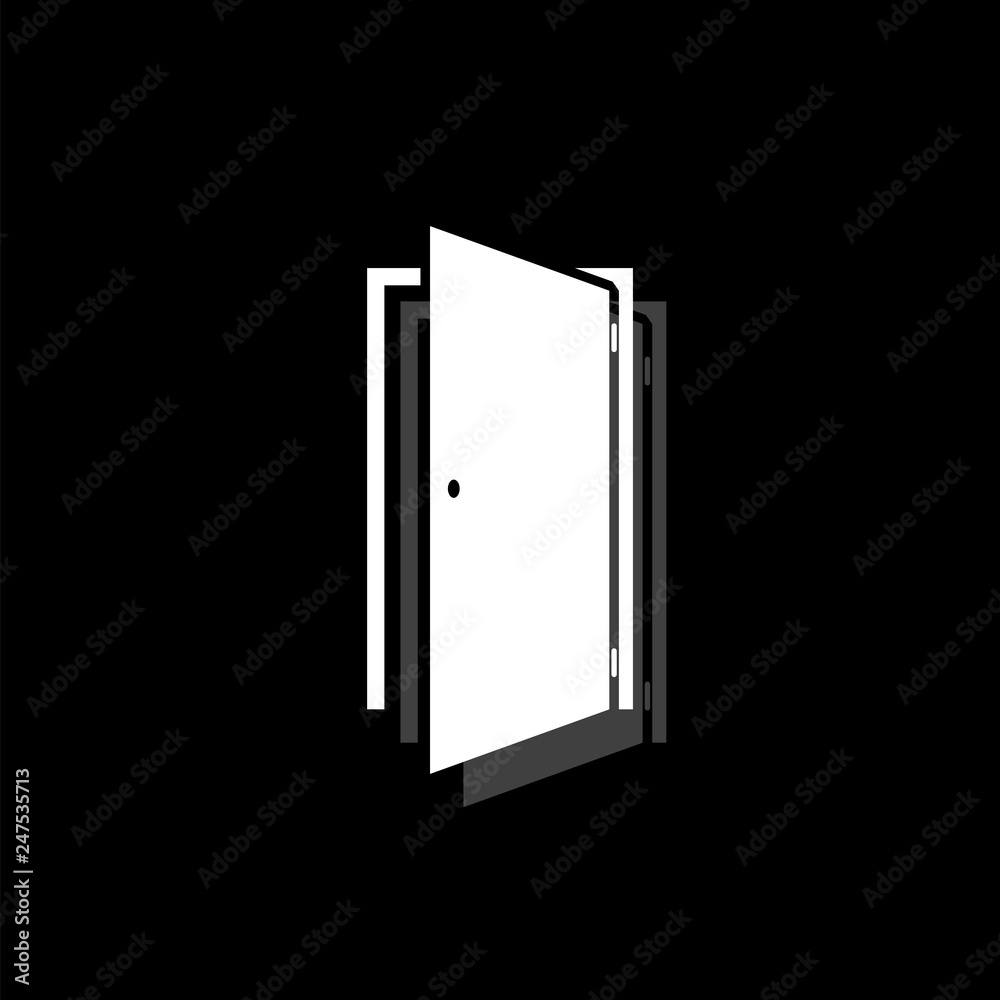 Door icon flat