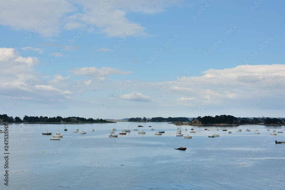 Seaside in Brittany in France