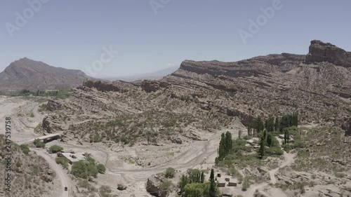 Aerial, Mountain Ranges Around Belen, Argentina photo