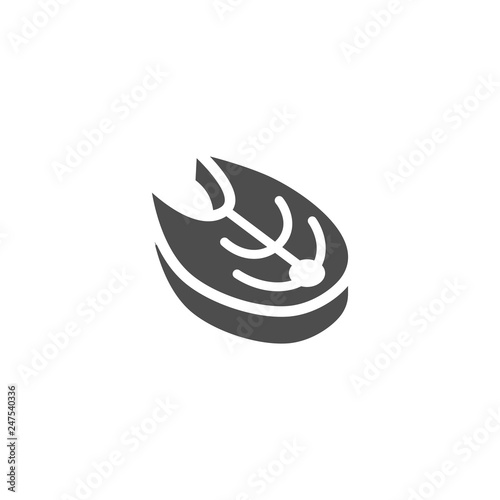 Fish meat icon Vector