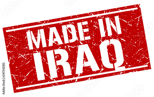 made in Iraq stamp