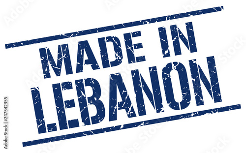made in Lebanon stamp