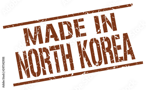 made in North Korea stamp