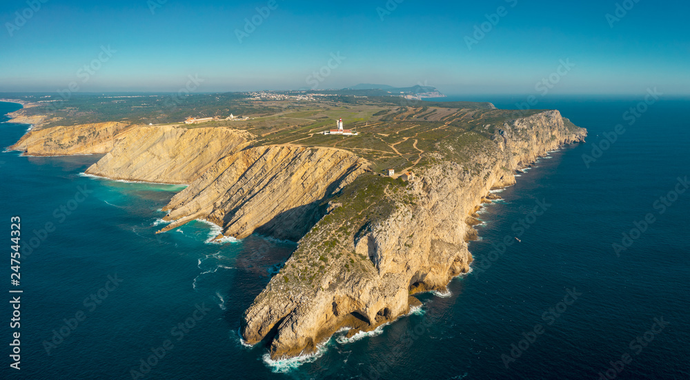 Aerial drone view of cape 