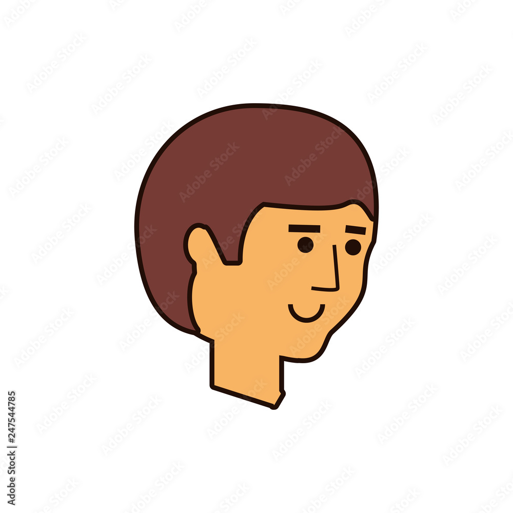 young man head avatar character young man head avatar character